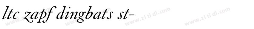ltc zapf dingbats st字体转换